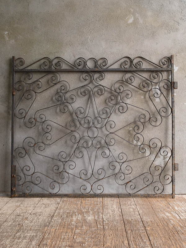 イギリスアンティーク アイアンフェンス ゲート柵 ガーデニング 13122