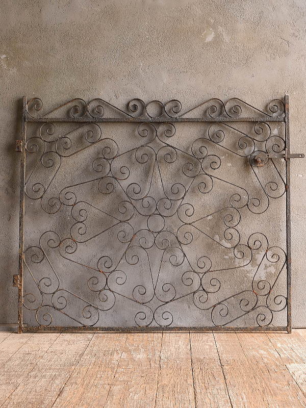 イギリスアンティーク アイアンフェンス ゲート柵 ガーデニング 13123