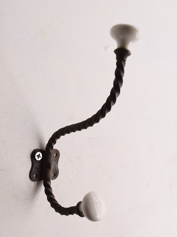 フレンチ アンティーク　鉄製コートフック　13313