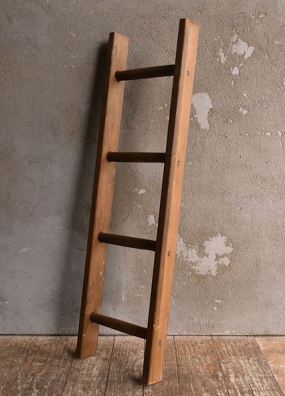 イギリス アンティーク 木製ラダー 梯子 ディスプレイ 13443