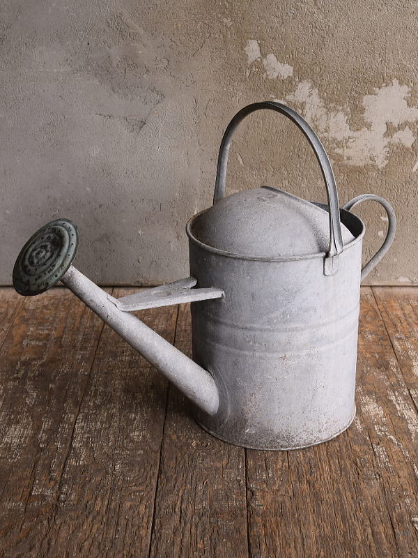 イギリス アンティーク ブリキ製 ジョウロ ガーデニング 13565