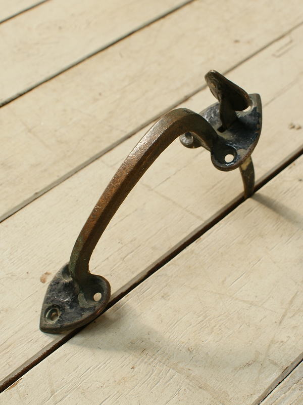 イギリス アンティーク 真鍮ドアハンドル 建具金物 取っ手 9571