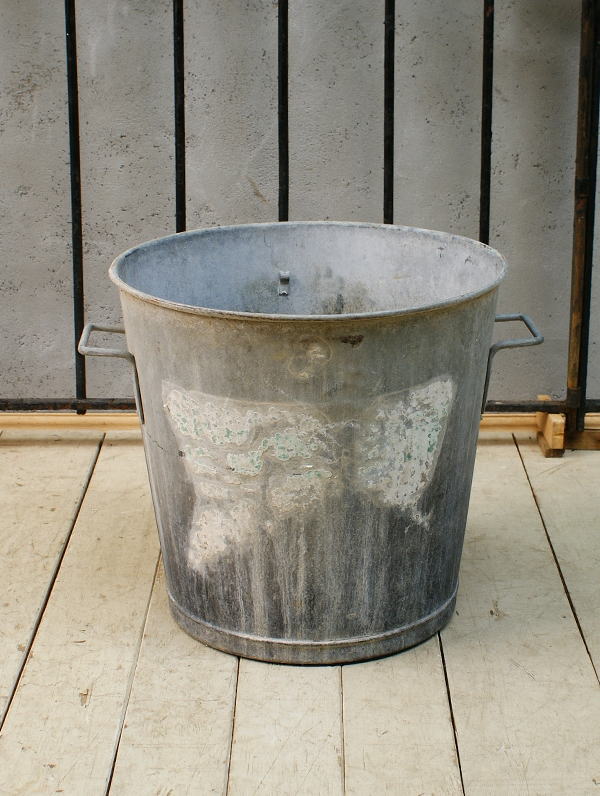 フレンチ アンティーク ブリキ ウォッシングタブ ガーデニング ディスプレイ　6037