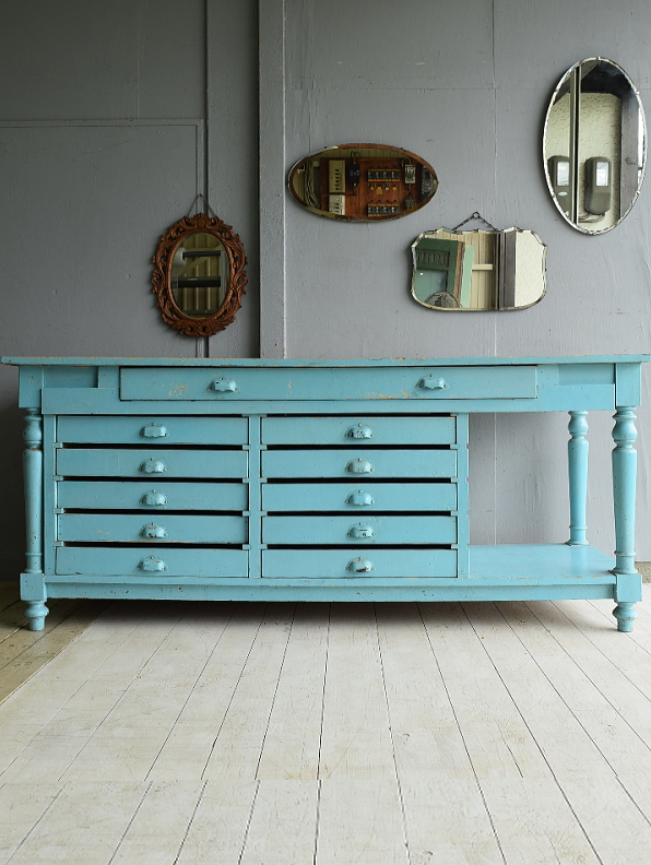 フレンチ アンティーク 家具 テーラーカウンター 作業台 ディスプレイ 7148