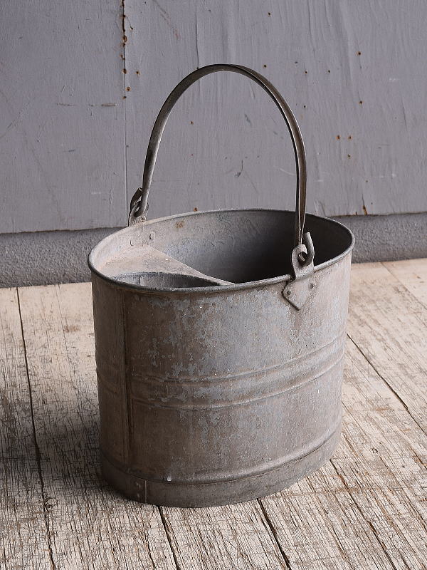 イギリス アンティーク ブリキ製 バケツ ガーデニング 収納 10079 