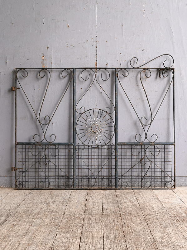 イギリス アンティーク アイアンフェンス ゲート柵 10470
