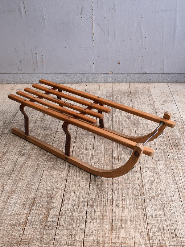 旧）東ドイツ製 アンティーク 木製ソリ 10487 