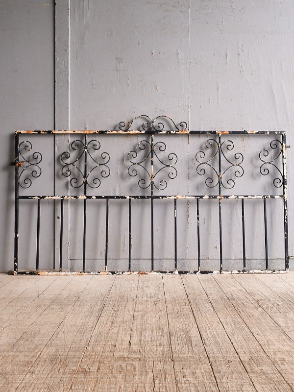 イギリス アンティーク アイアンフェンス ゲート柵 ガーデニング 10509