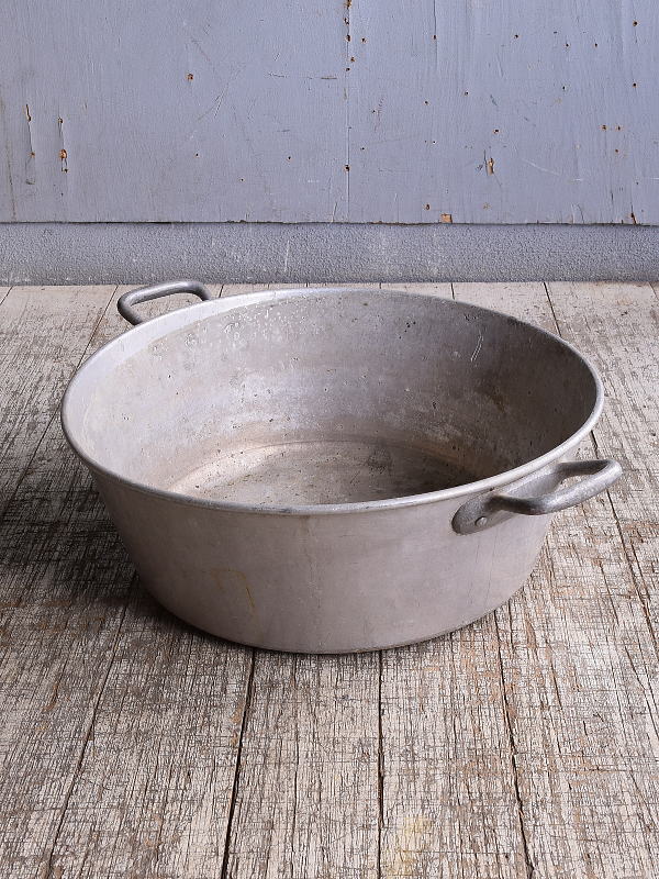 フレンチ アンティーク アルミ製 ジャムパン 鍋 ディスプレイ