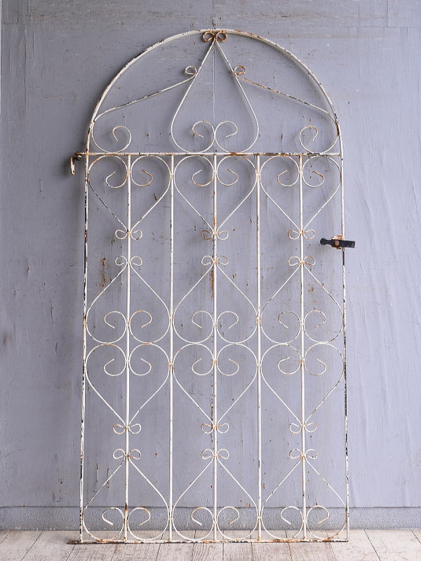 イギリスアンティーク アイアンフェンス ゲート柵 ガーデニング 10795