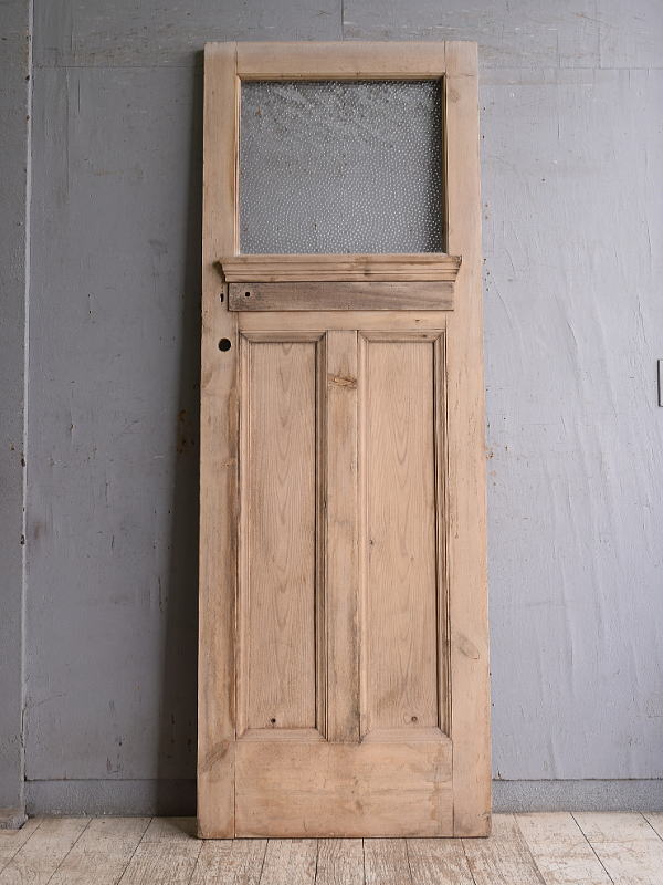 イギリス アンティーク ガラス入りドア 扉 建具 10865