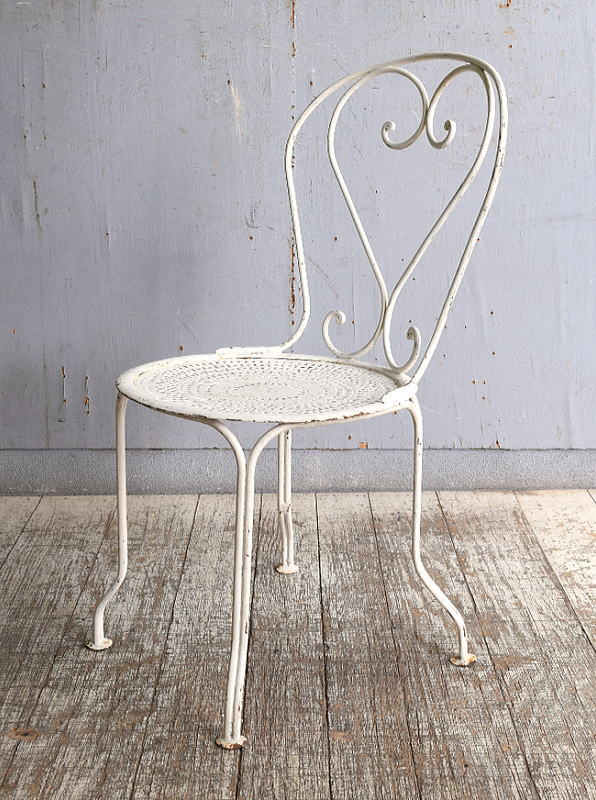 フレンチ アンティーク アイアンガーデンチェア ガーデニング 10909