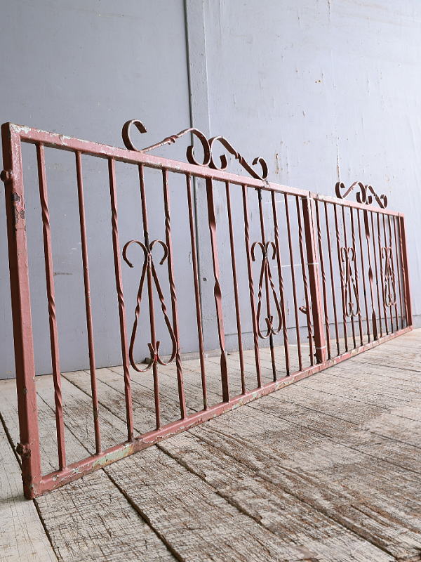 イギリスアンティーク アイアンフェンス ゲート柵 ガーデニング 11085