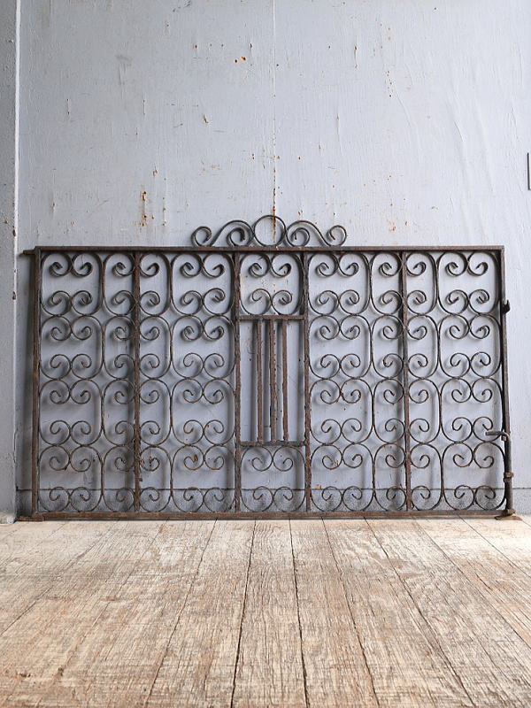 イギリス アンティーク アイアンフェンス ゲート柵 11115