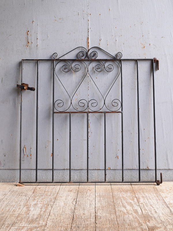 イギリス アンティーク アイアンフェンス ゲート柵 11118