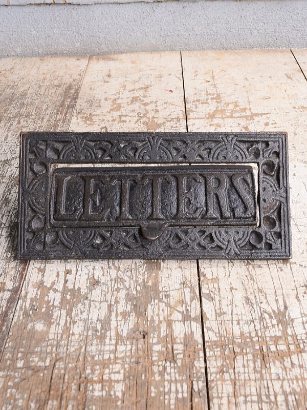 イギリス アンティーク レタースロット 郵便受け 建具金物 11173