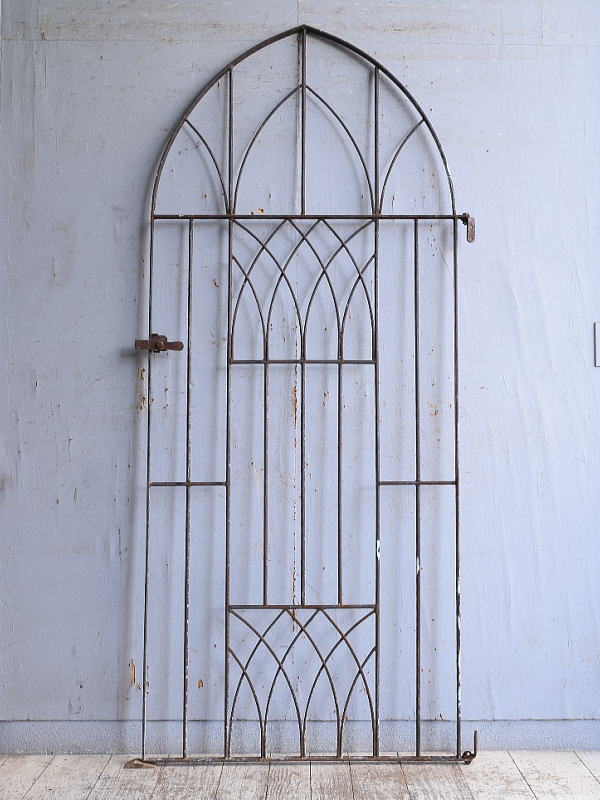 イギリスアンティーク アイアンフェンス ゲート柵 ガーデニング 11183