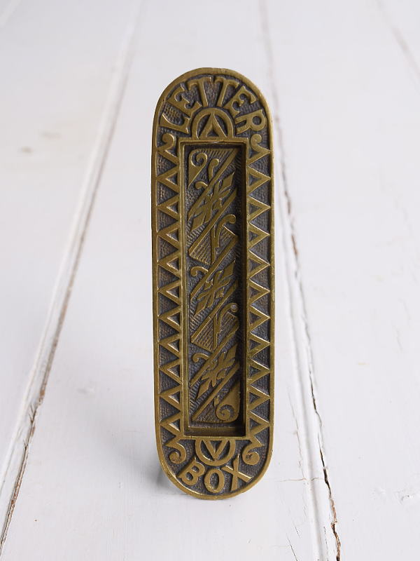 イギリス アンティーク レタースロット 郵便受け 建具金物 11195