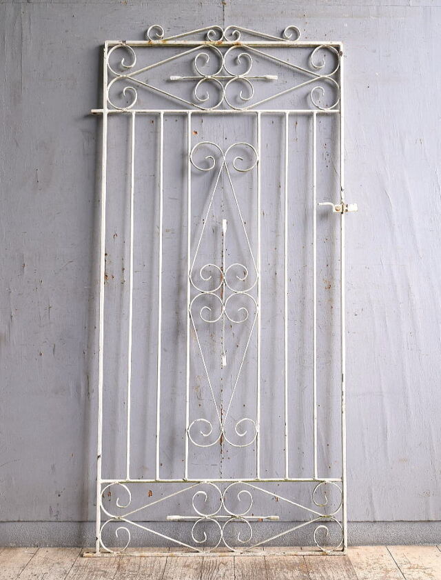 イギリスアンティーク アイアンフェンス ゲート柵 ガーデニング 11268