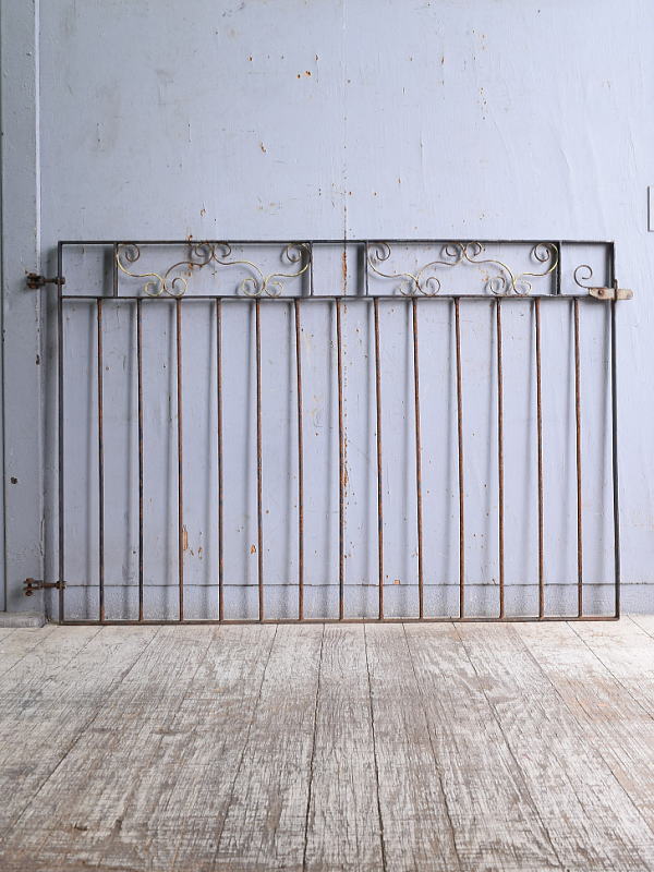 イギリス アンティーク アイアンフェンス ゲート柵 11271