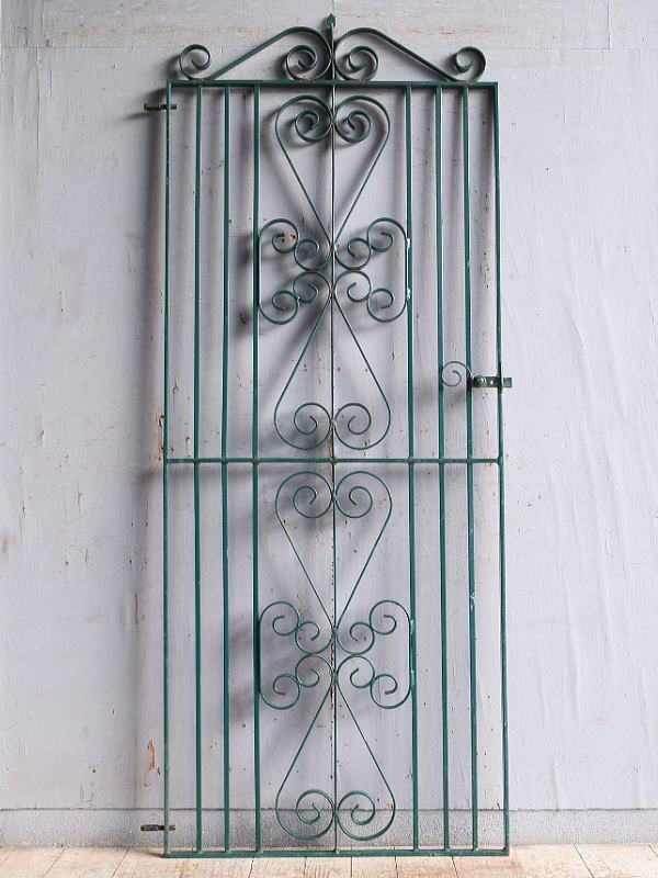 イギリス アンティーク アイアンフェンス ゲート柵 11276