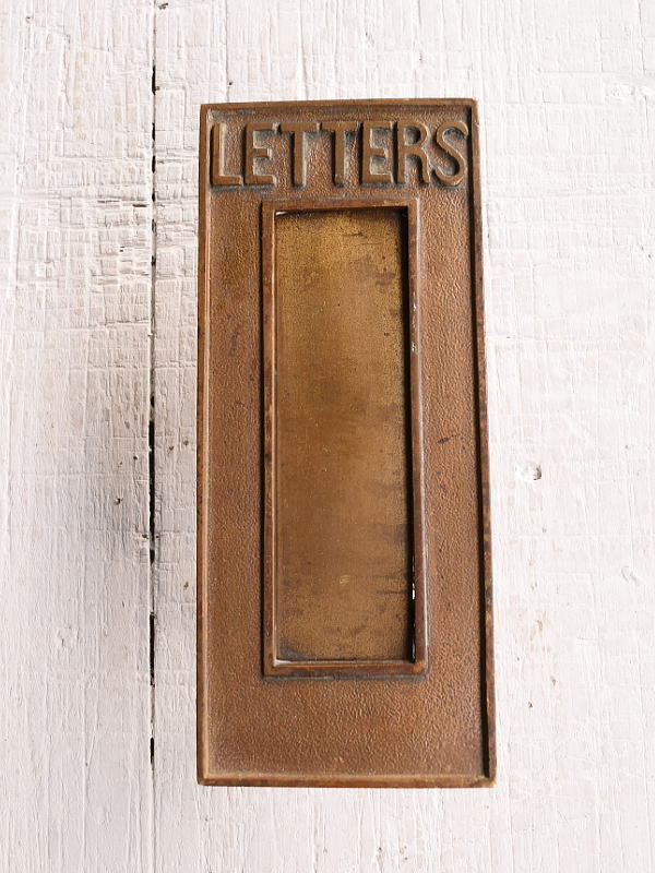 イギリス アンティーク レタースロット 郵便受け 建具金物 11426