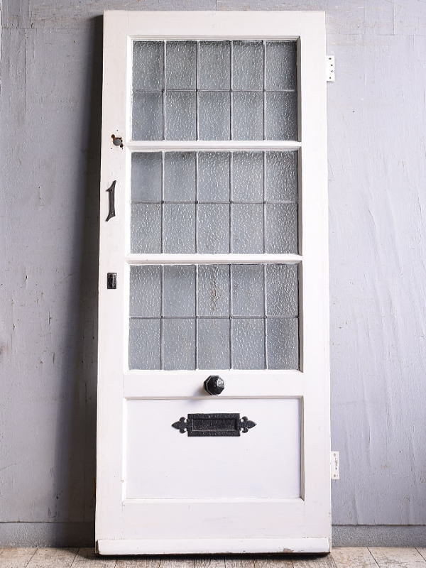 イギリス アンティーク ガラス入りドア 扉 建具 11486