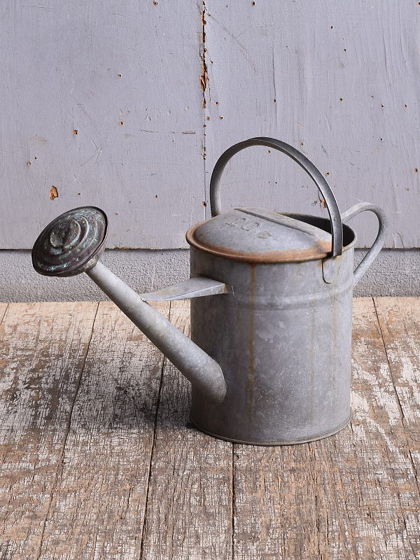 イギリス アンティーク ブリキ製 ジョウロ ガーデニング 11549
