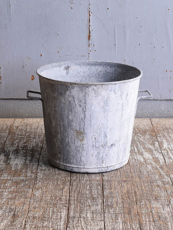 フレンチ アンティーク ブリキ ウォッシングタブ ガーデニング  11558