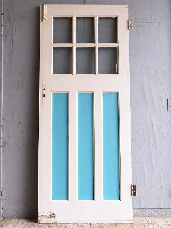 イギリス アンティーク ガラス入りドア 扉 建具 11566