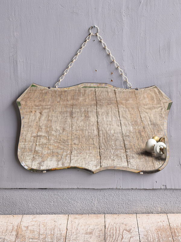 イギリス アンティーク　 壁掛けミラー 鏡　11646