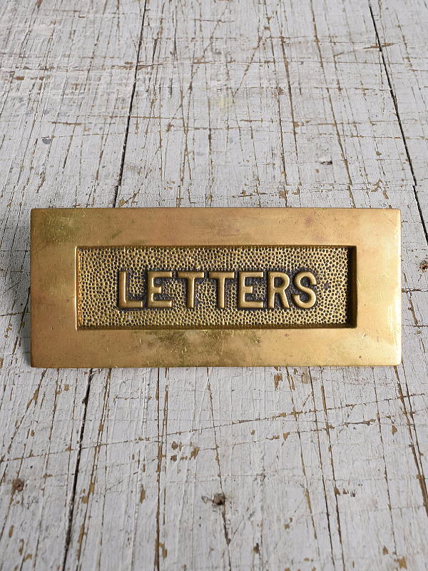 イギリス アンティーク レタースロット 郵便受け 建具金物 11787