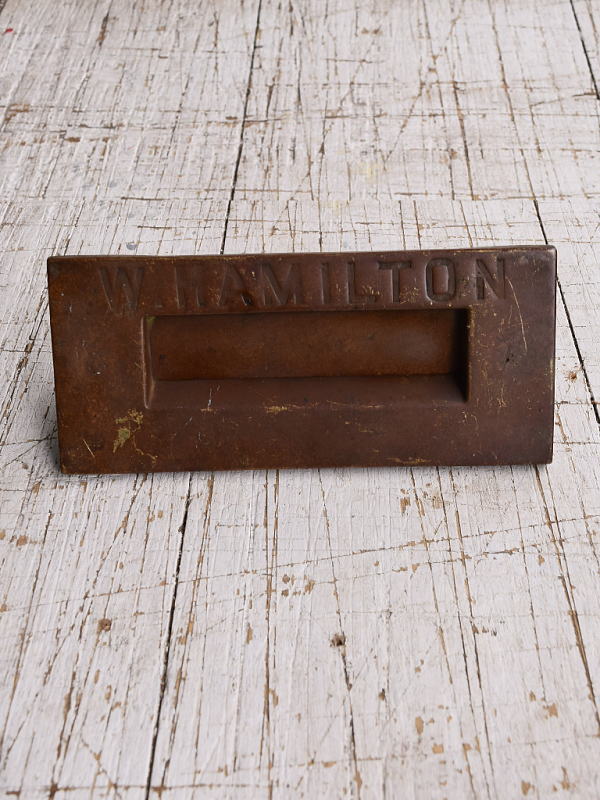 イギリス アンティーク レタースロット 郵便受け 建具金物 11789