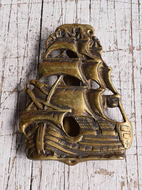 イギリス アンティーク 真鍮製ドアノッカー 11858