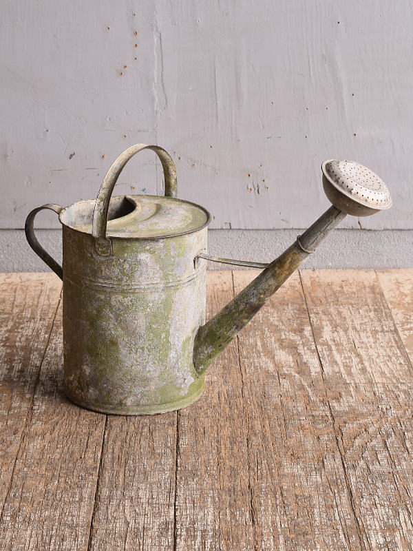 イギリス アンティーク ブリキ製 ジョウロ ガーデニング 12052