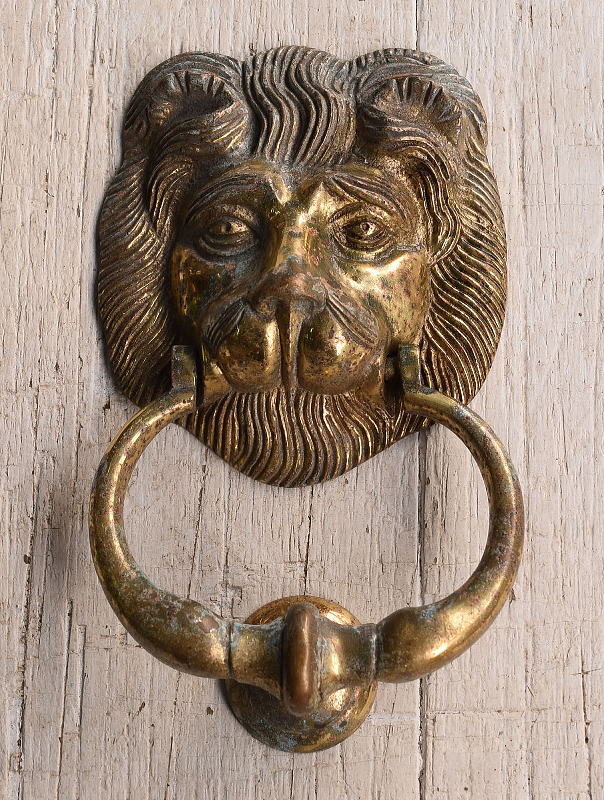 イギリス アンティーク 真鍮製ドアノッカー 12132