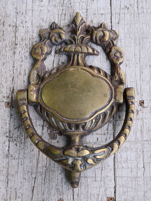 イギリス アンティーク 真鍮製ドアノッカー 12169