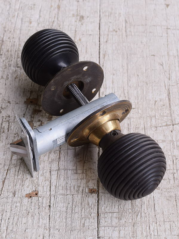 イギリス アンティーク 木製 ドアノブ 建具金物 握り玉 12175