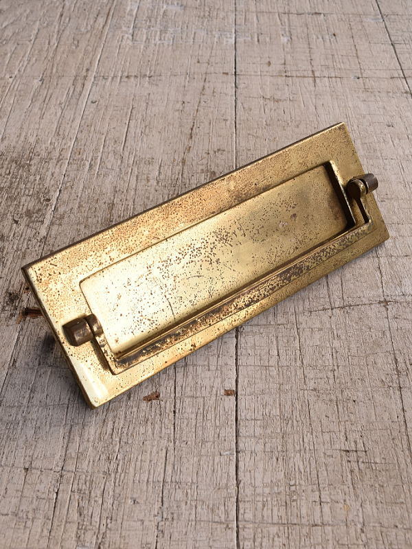 イギリス アンティーク レタースロット 郵便受け 建具金物 12185