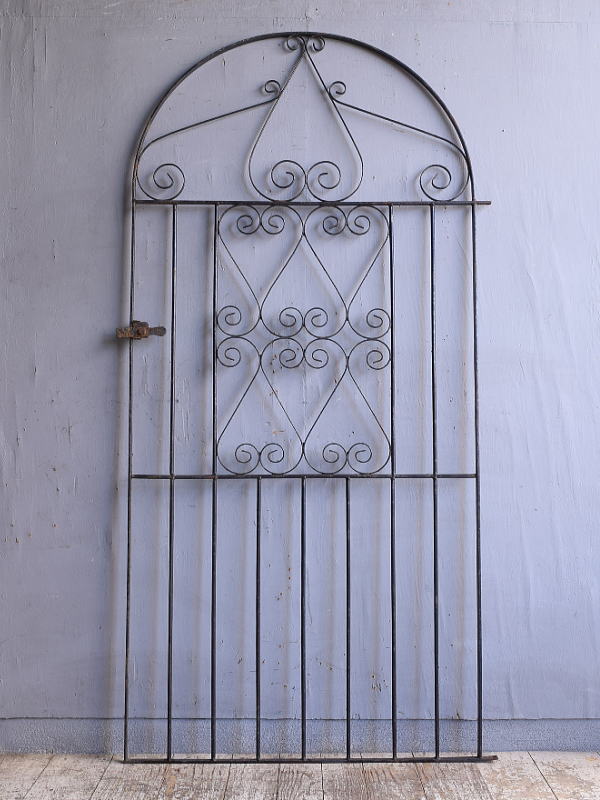 イギリスアンティーク アイアンフェンス ゲート柵 ガーデニング 12197