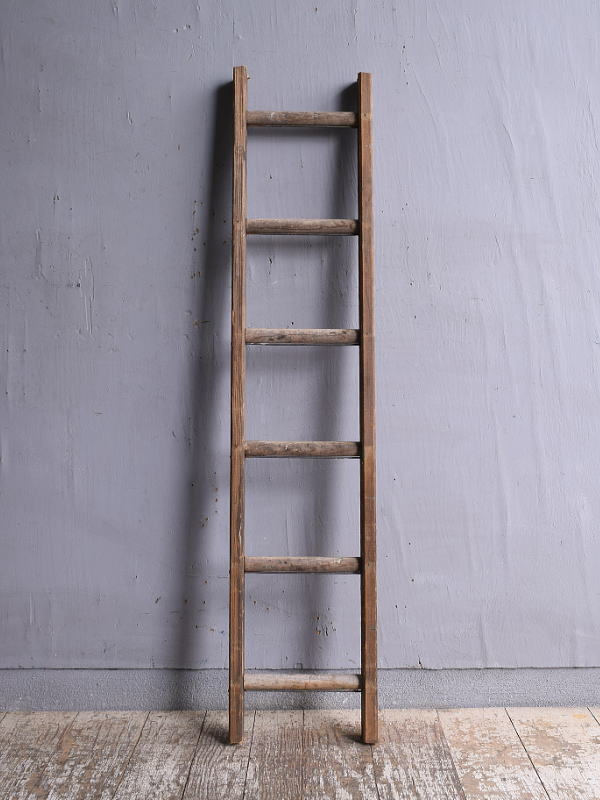 イギリス アンティーク 木製ラダー 梯子 ディスプレイ 12220
