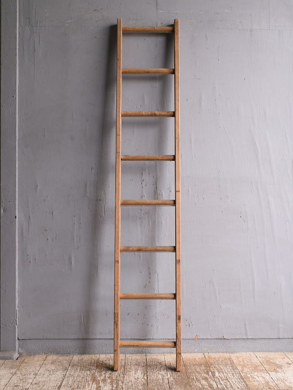 イギリス アンティーク 木製ラダー 梯子 ディスプレイ 12345