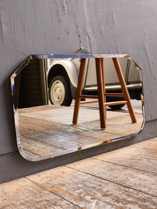 イギリス アンティーク　 壁掛けミラー 鏡　12422