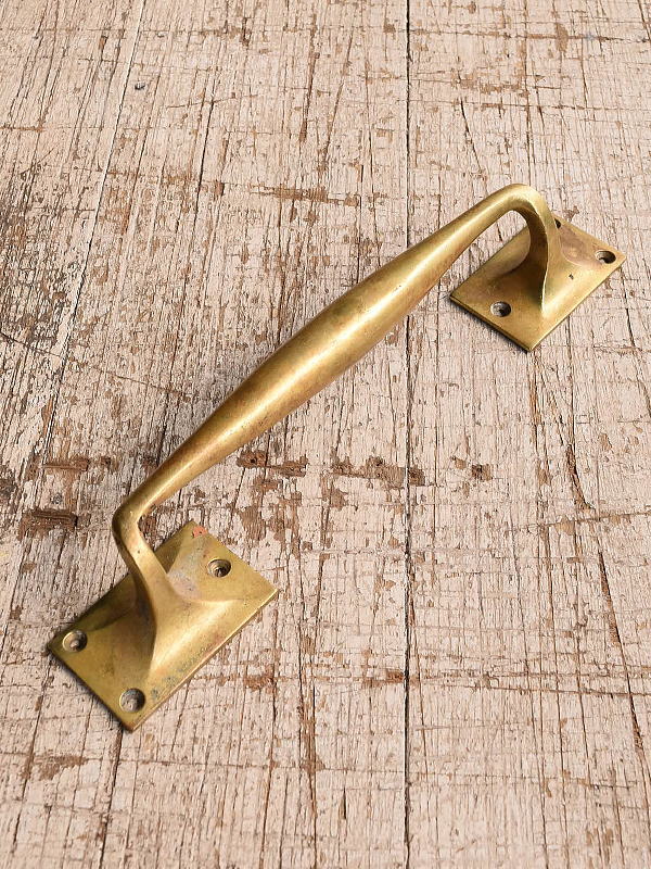 イギリス アンティーク 真鍮 ドアハンドル 建具金物 取っ手　12554