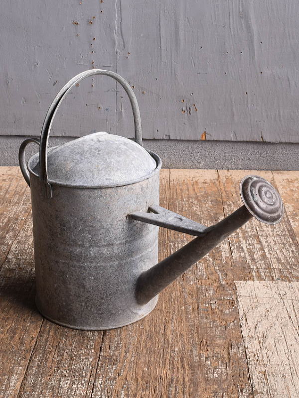 イギリス アンティーク ブリキ製 ジョウロ ガーデニング 12688