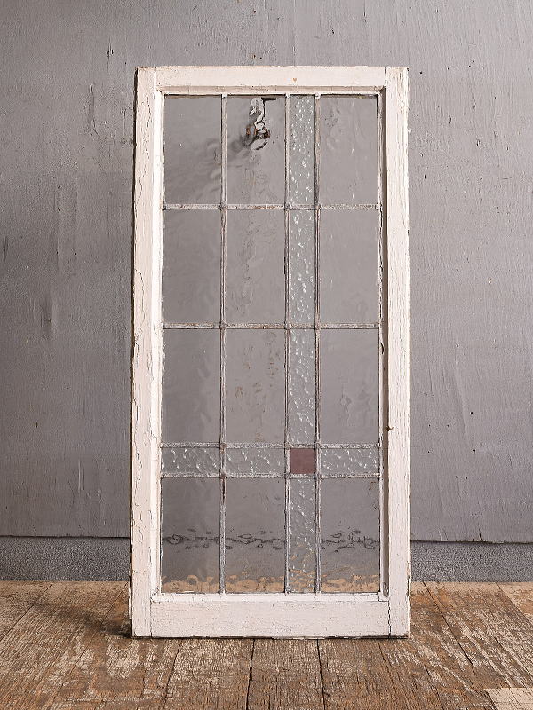 イギリス アンティーク ステンドグラス 幾何学 12779