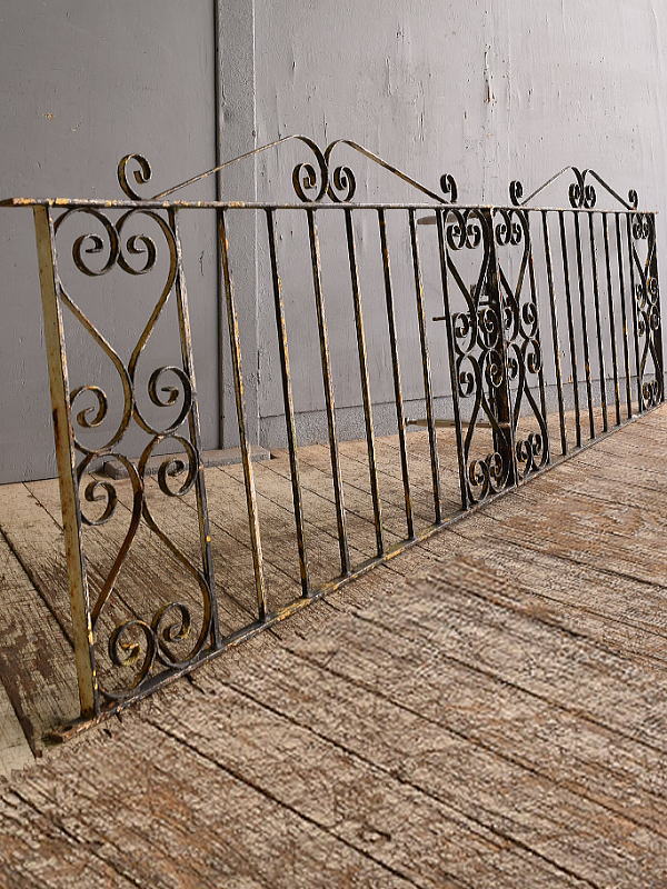 イギリス アンティーク アイアンフェンス ゲート柵 12797