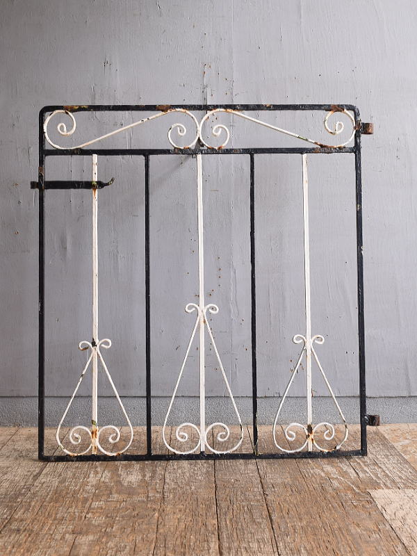 イギリス アンティーク アイアンフェンス ゲート柵 12802