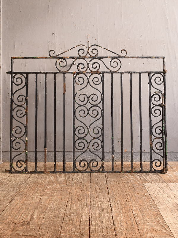 イギリス アンティーク アイアンフェンス ゲート柵 12814