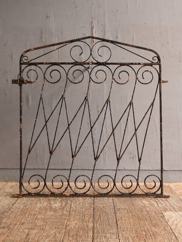 イギリス アンティーク アイアンフェンス ゲート柵 12834